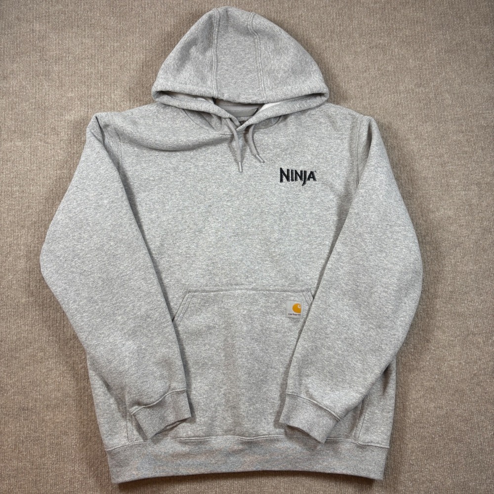 Carhartt Light Gray Loose Fit Ninja Sweatershirt Men's Sz Large EUC K121‎